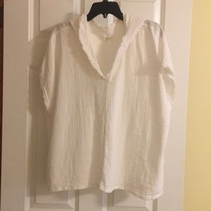 LOU & GREY 100% Cotton shirt with hood!